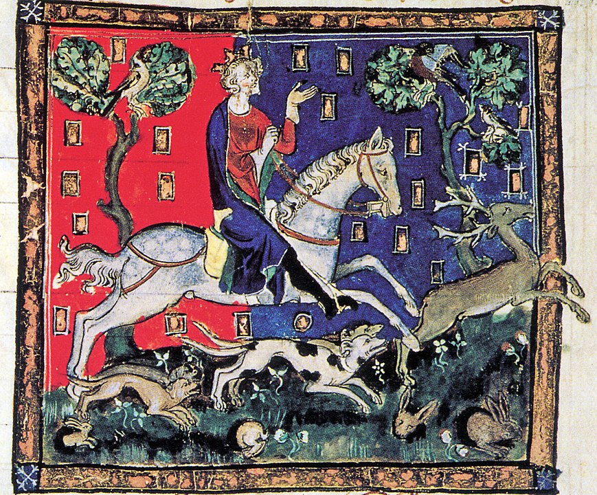 King John on a stag hunt