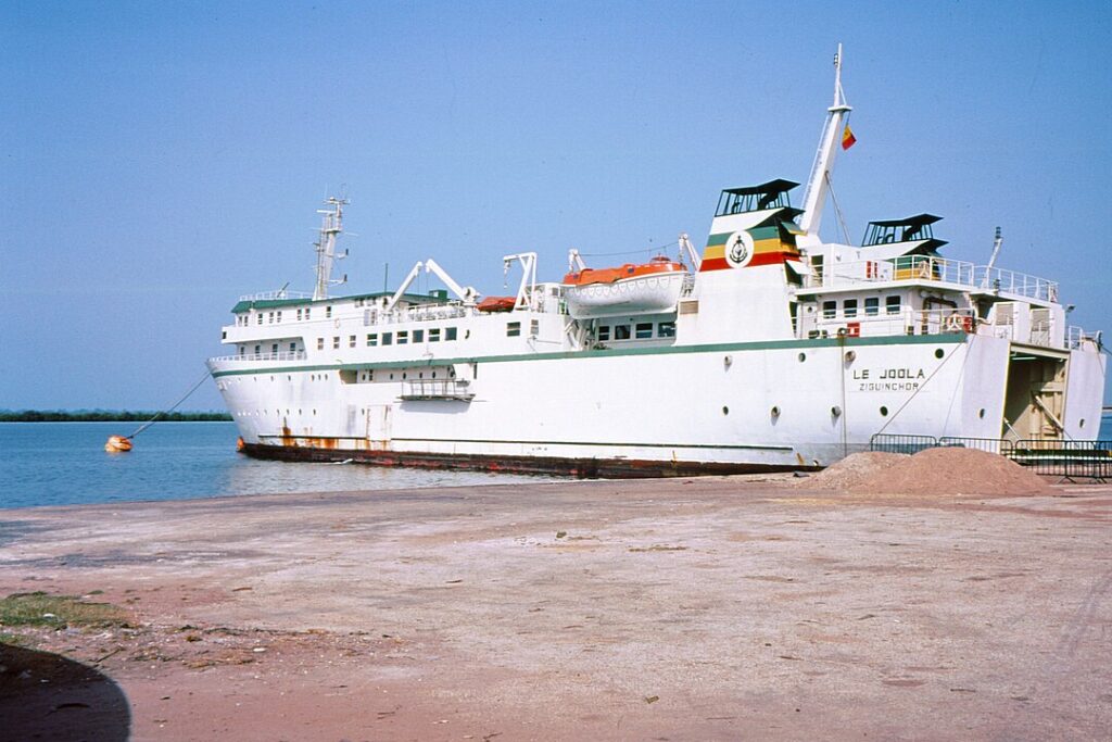 Le Joola Ferry in Ziguinchor, Senegal in 1991.