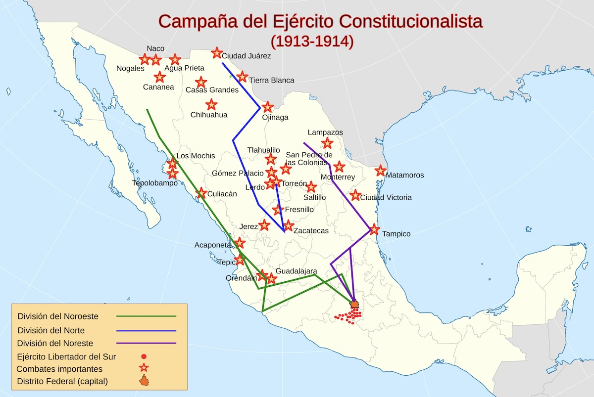 Main battles of the institutionalist revolution (1913-1914)