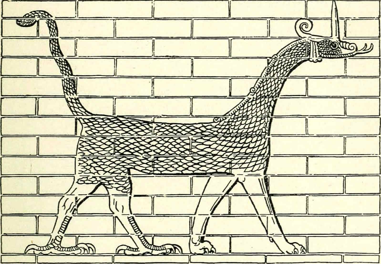 Depiction of Mushussu.