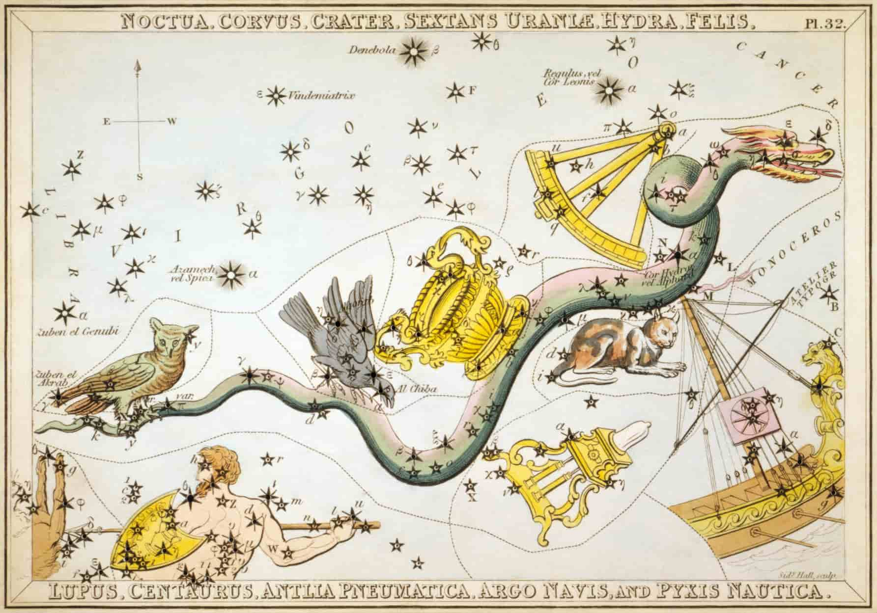 The constellation Hydra, Mushussu.