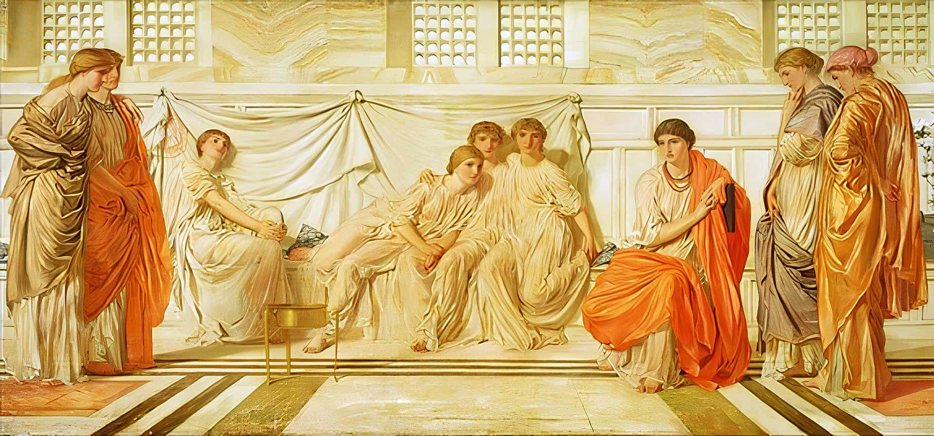 Shulamite as a whitewashed figure, by Albert Joseph Moore, 1864.