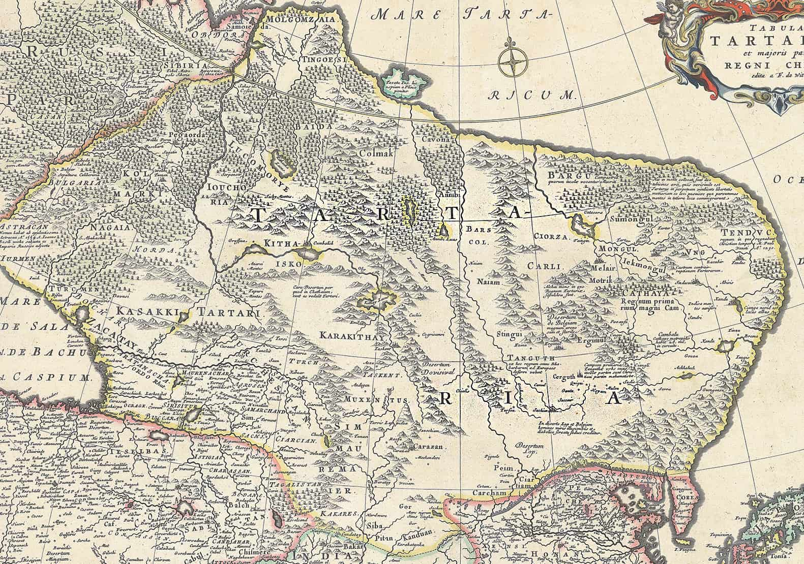 Tartaria and the Greater Part of the Kingdom of China 1680 2