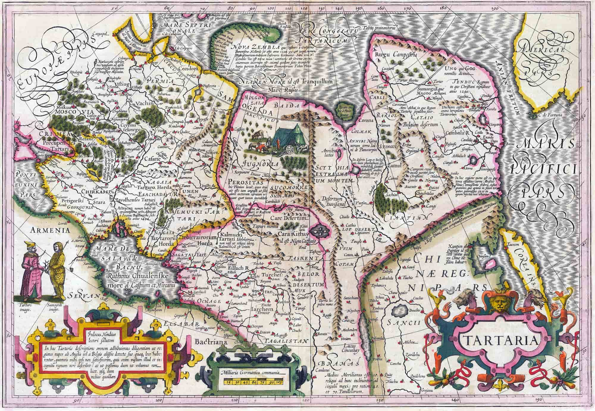 A Tartaria map created by Jodocus Hondius (1563–1612).