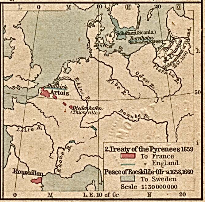 The geopolitical effects of the Treaty of the Pyrenees (1659)