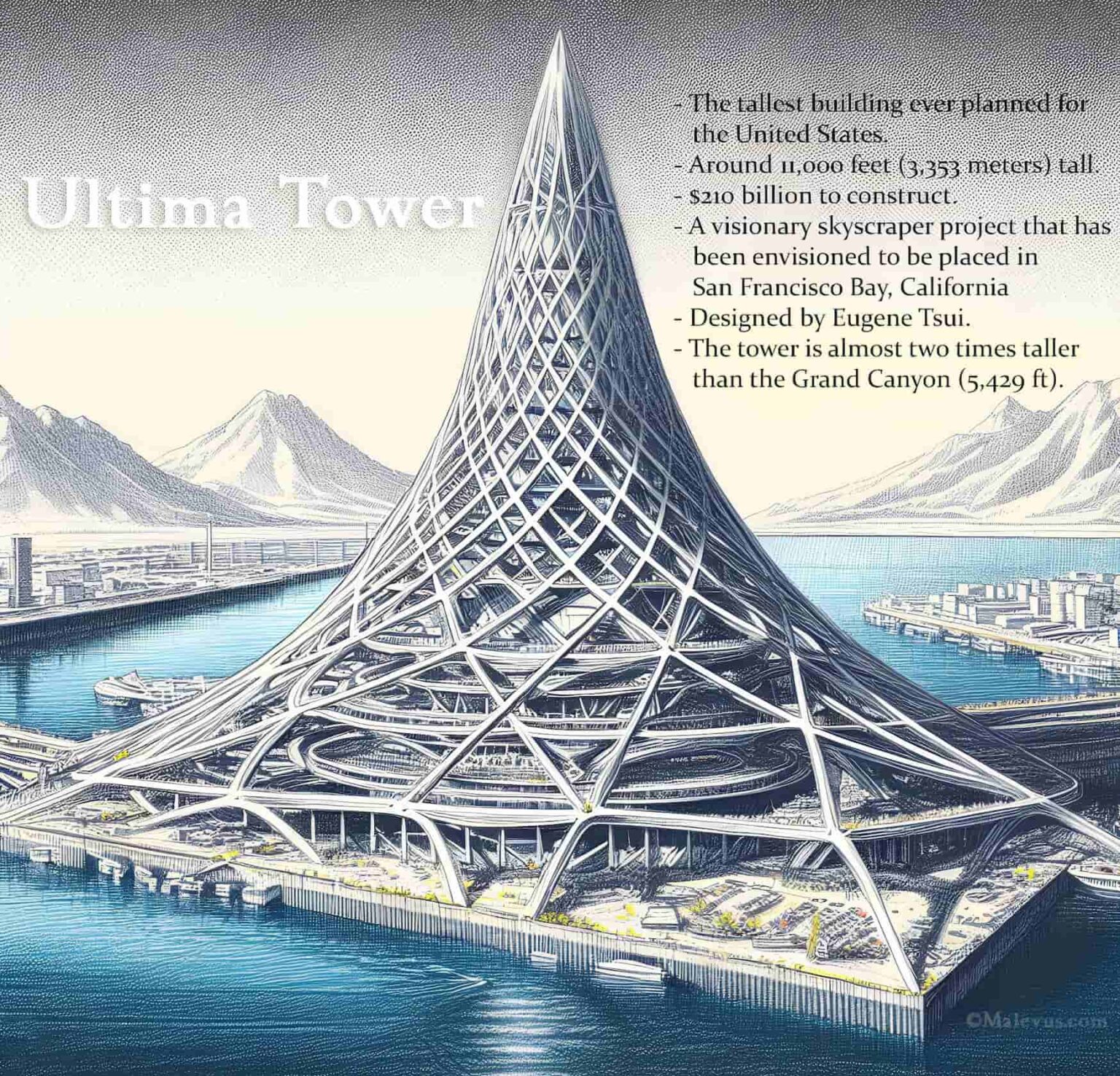 Ultima Tower: The Tallest Building Ever Envisioned for the US - Malevus