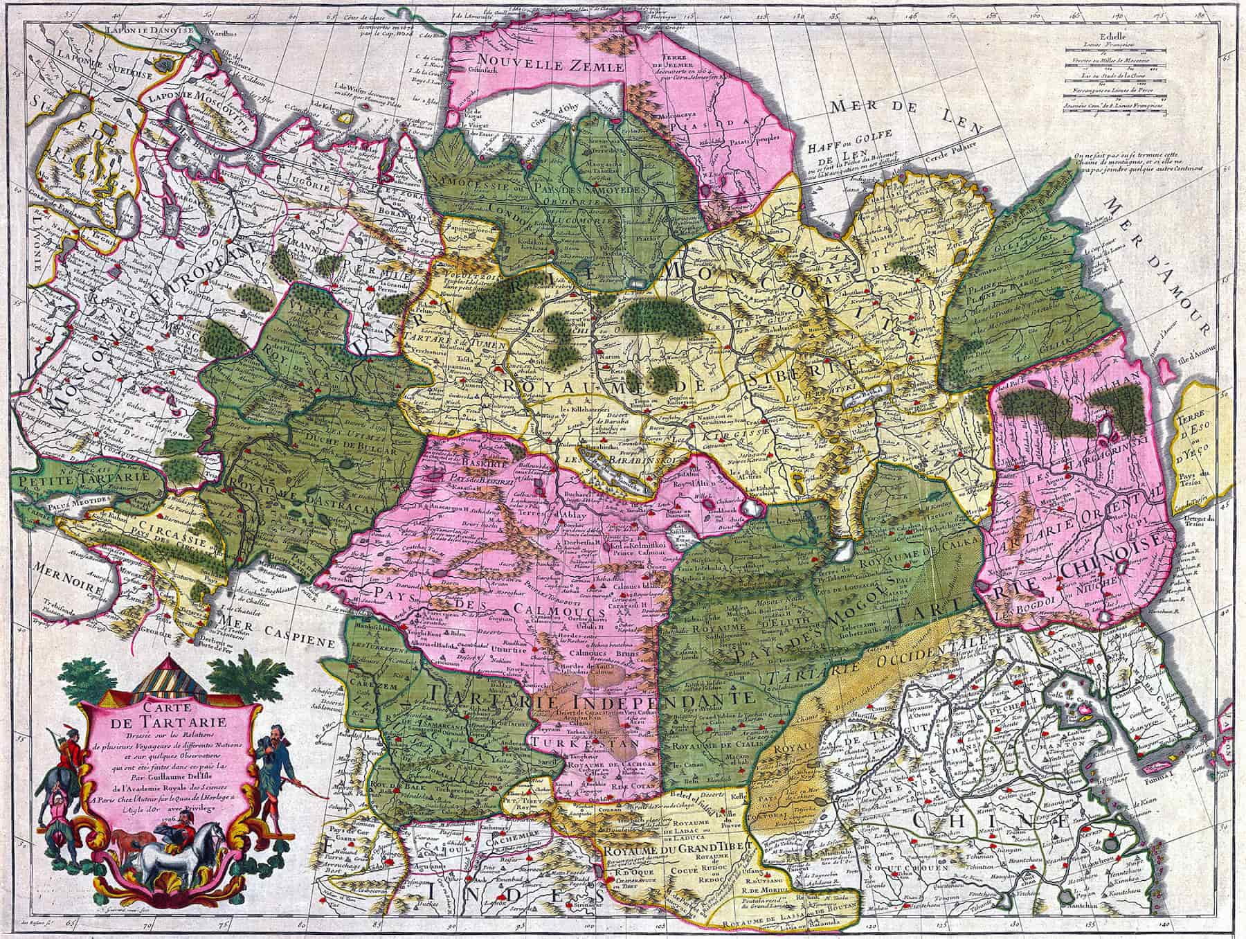 The Map of Tartaria, 1706.