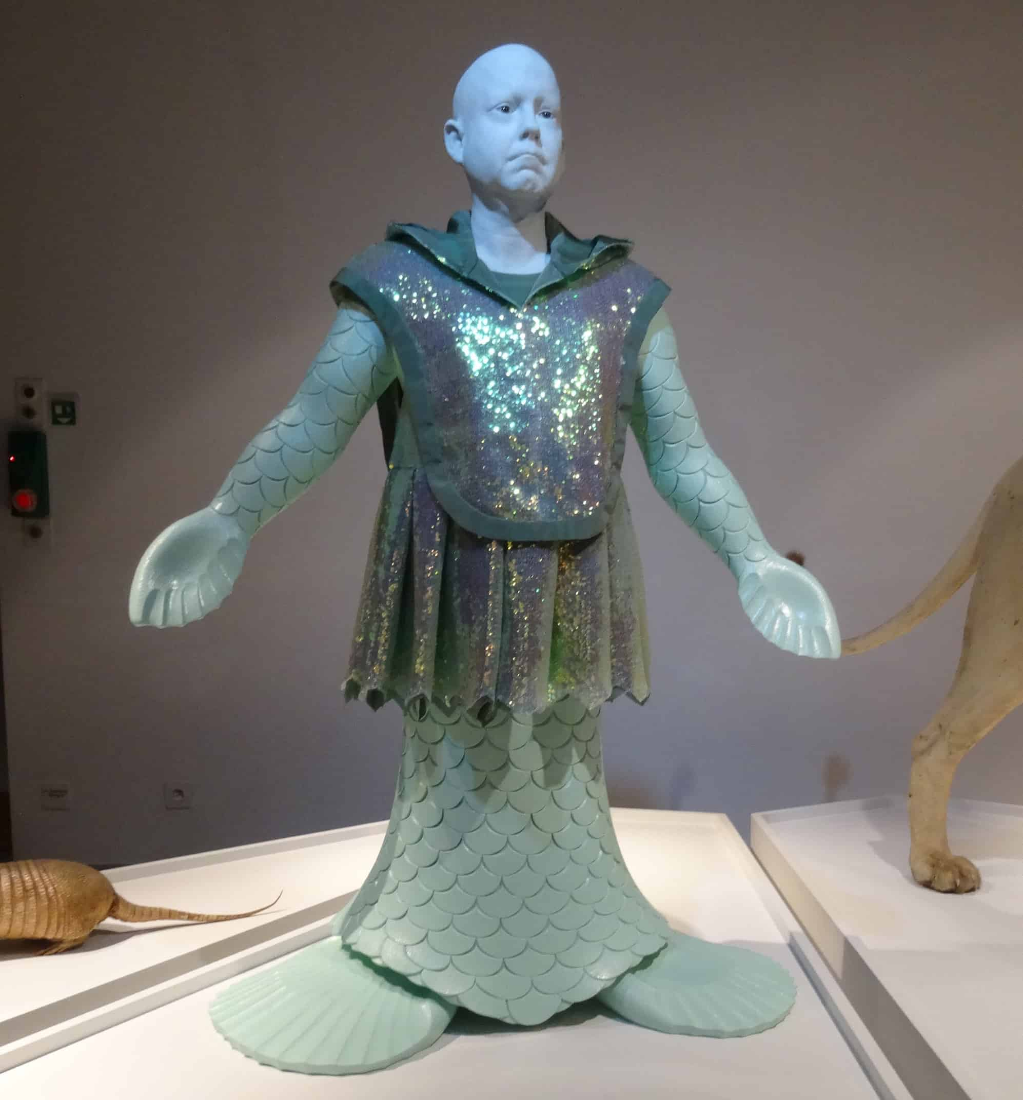 A modern recreation of the sea monk in the Zoological Museum Zurich in the special exhibition of Conrad Gessner.