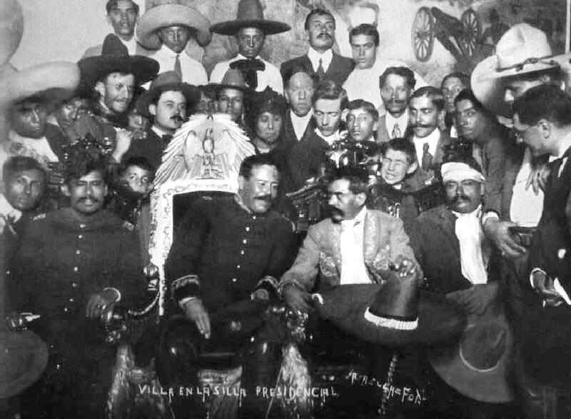 Emiliano Zapata and Pancho Villa. Mexican Revolution