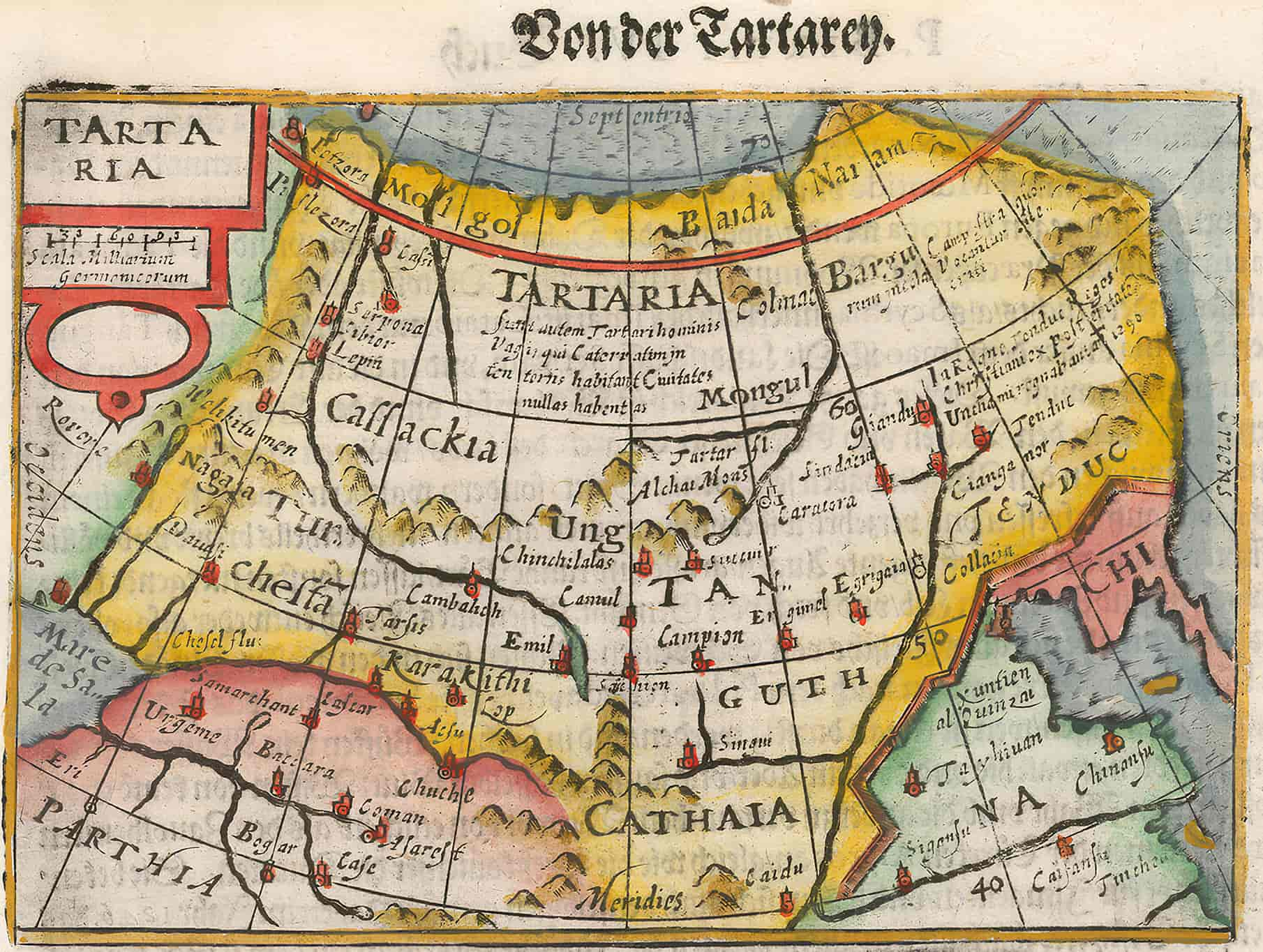 the 16th or 17th century Tartaria map by bertius