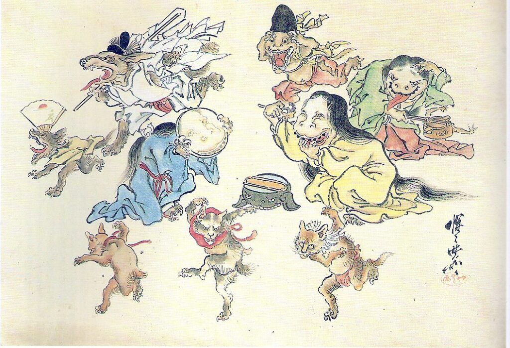 "Hyakki Yagyō" by Kawanabe Kyōsai