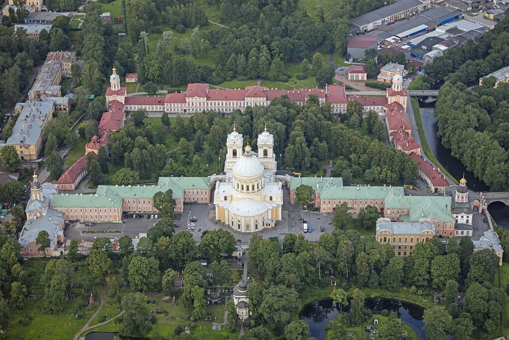 Aerial view of the Alexander Nevsky Monastery (2016)