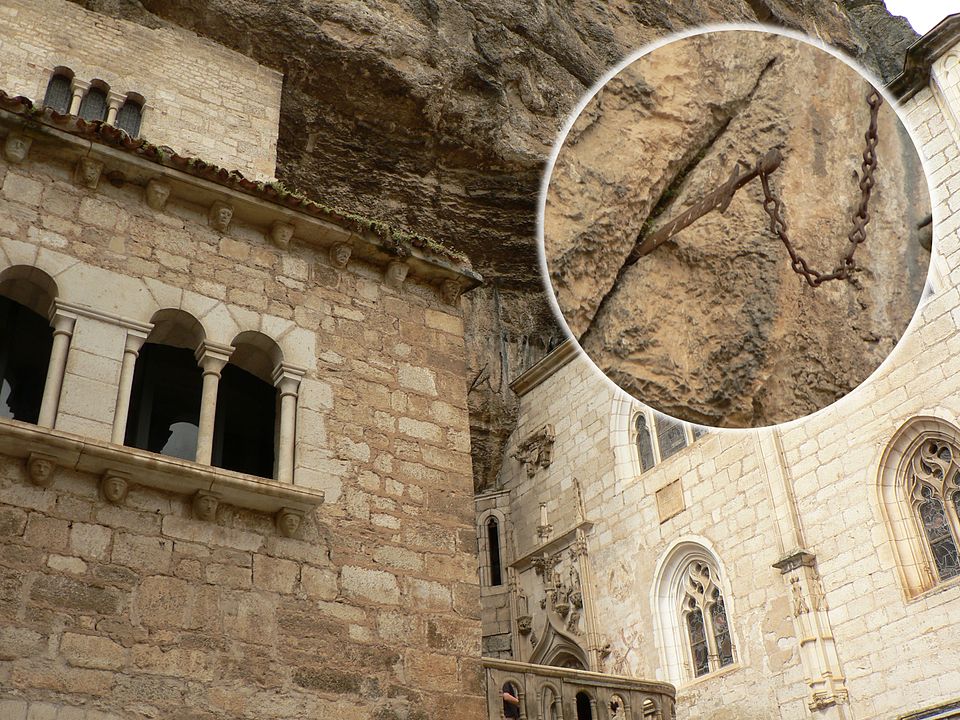 Alleged fragment of Durendal in Rocamadour