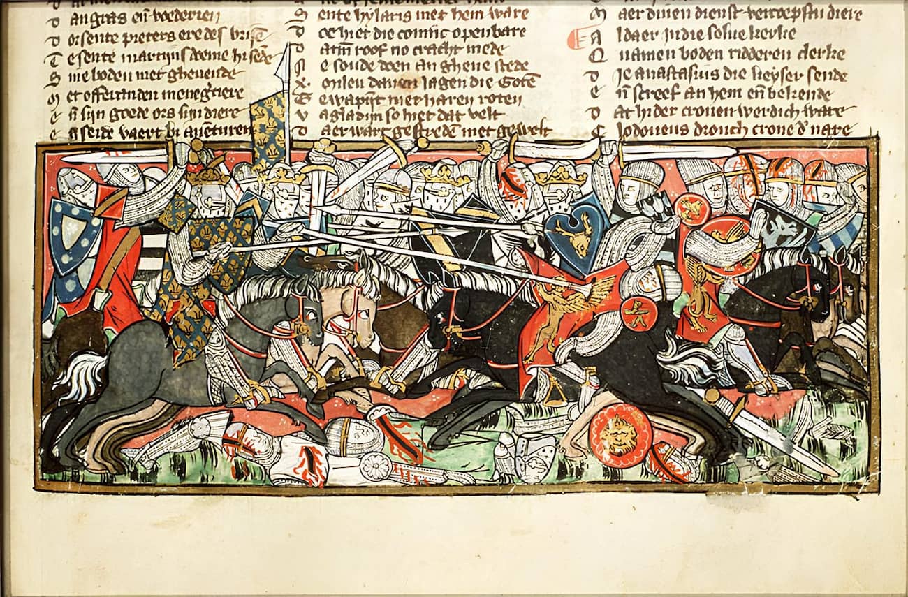 Battle between Clovis and the Visigoths Battle of Vouillé