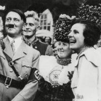 Riefenstahl with Hitler at the Nuremberg