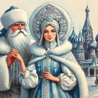 Snegurochka and ded moroz