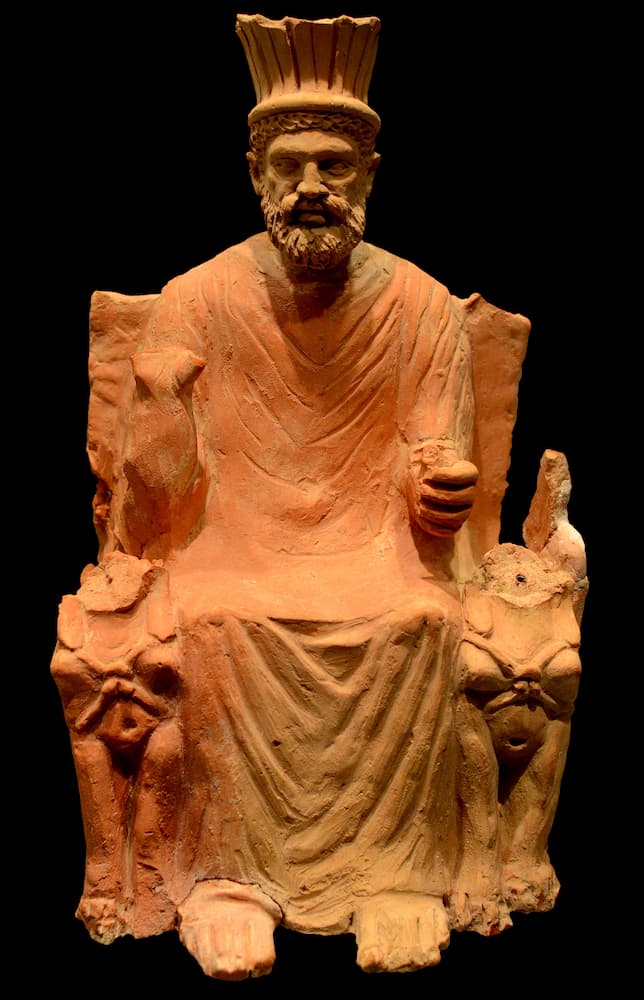 baal hammon throne statue