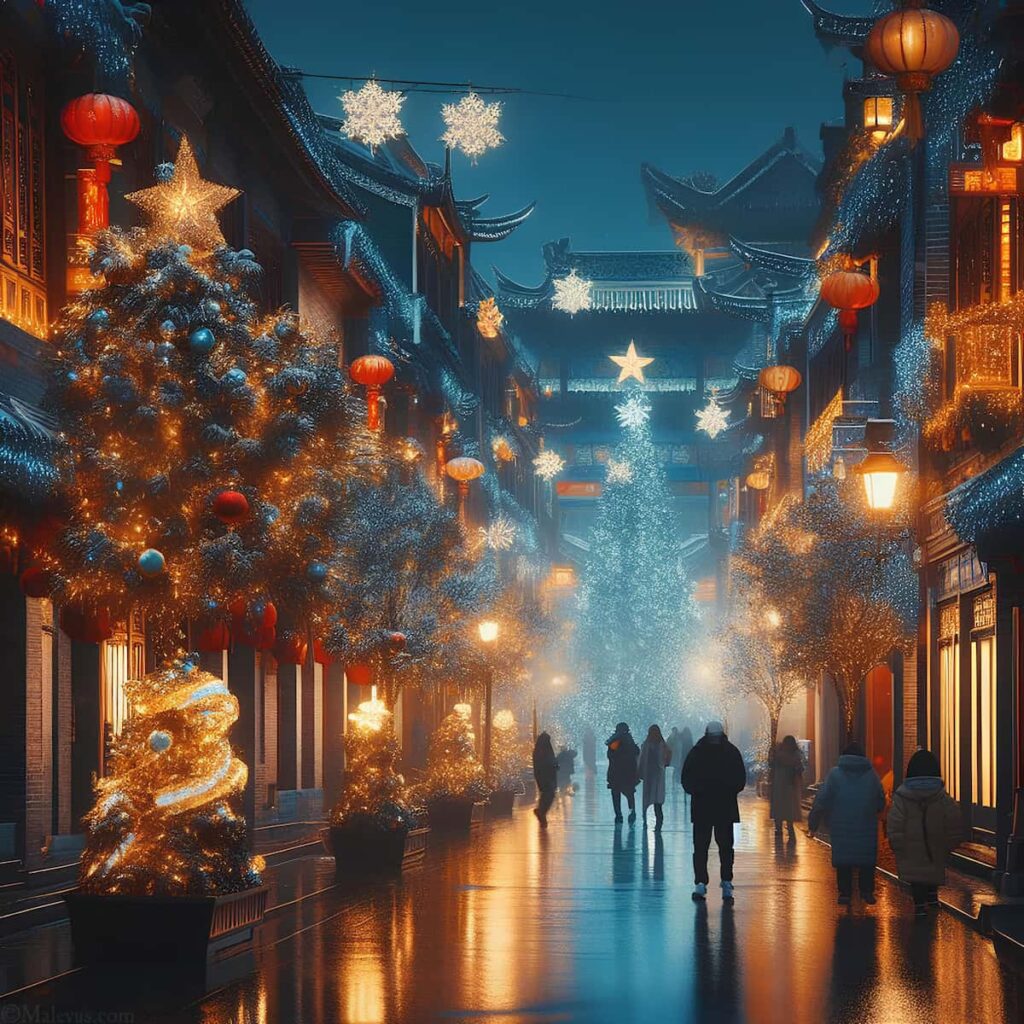 Christmas in China. 