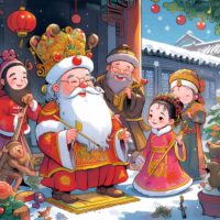 china, christmas, chinese santa claus