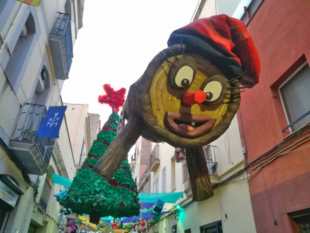 A huge Tio de Nadal during the 2021 festival.