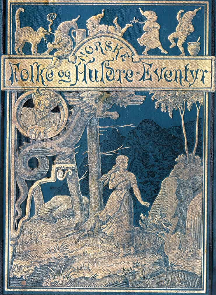 The cover of Asbjørnsen and Moe's Norwegian folktales and cave tales shows Hulder, 1896.