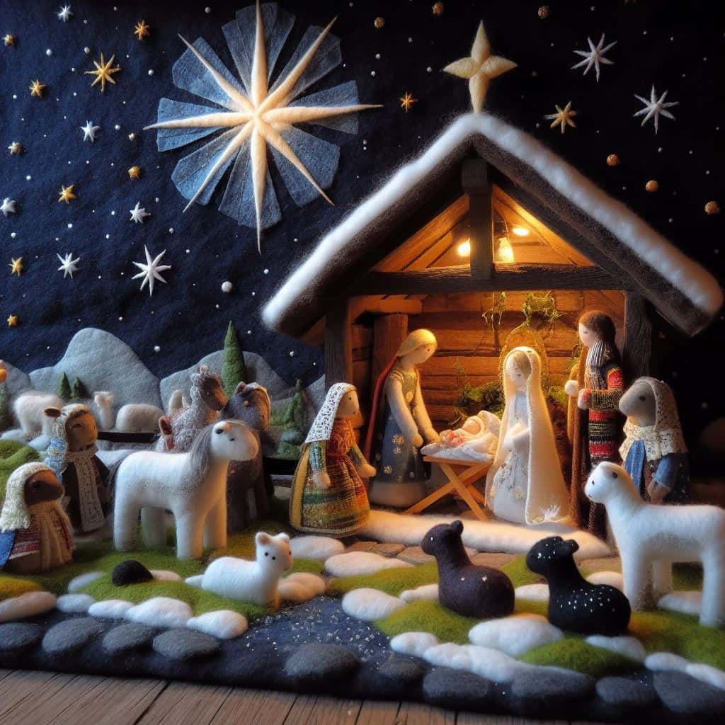 A Swedish Nativity Scene for Christmas.