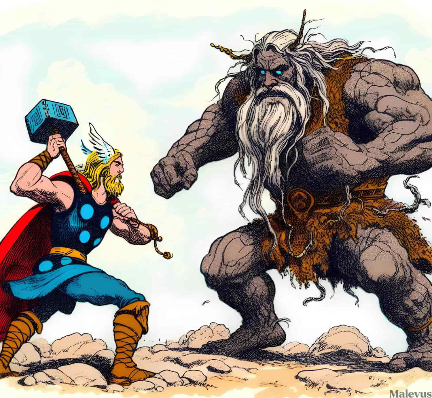 thor vs hrungnir