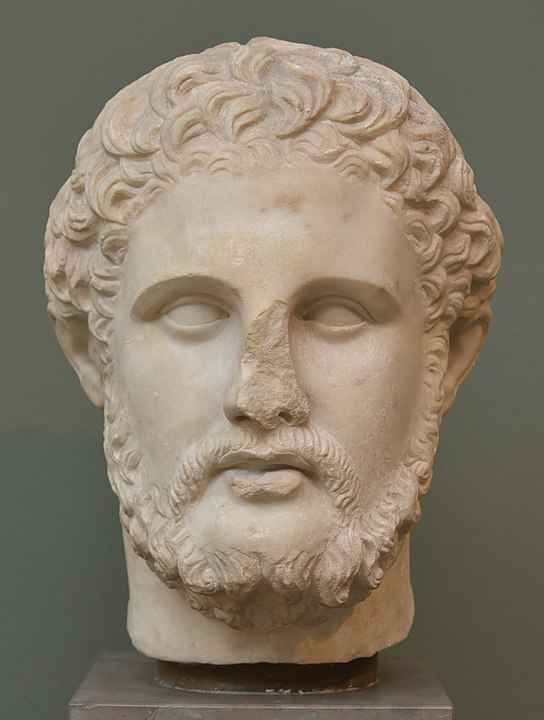 A bust of Philip II of Macedon