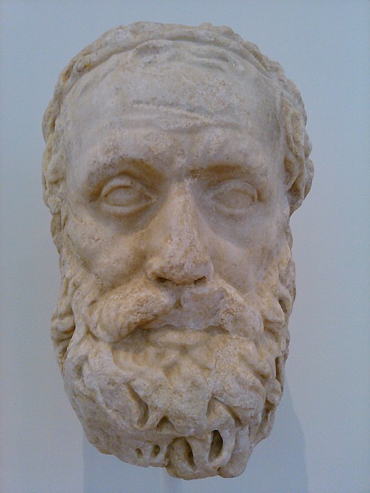 A bust of Aeschylus at the North Carolina Museum of Art