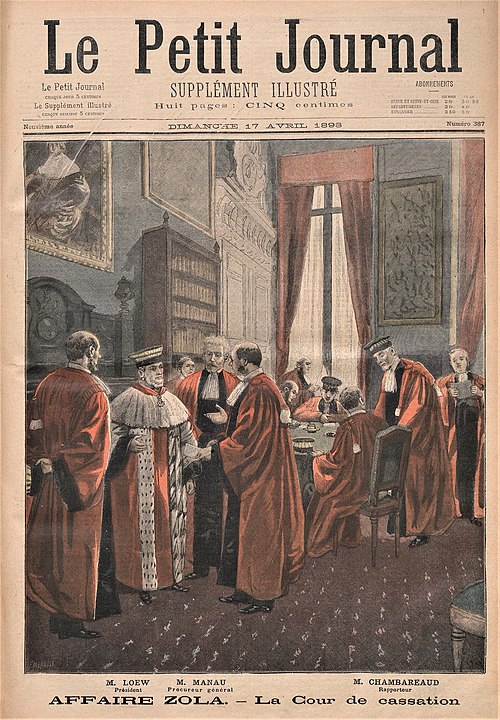 The judges of the criminal division in Le Petit Journal.