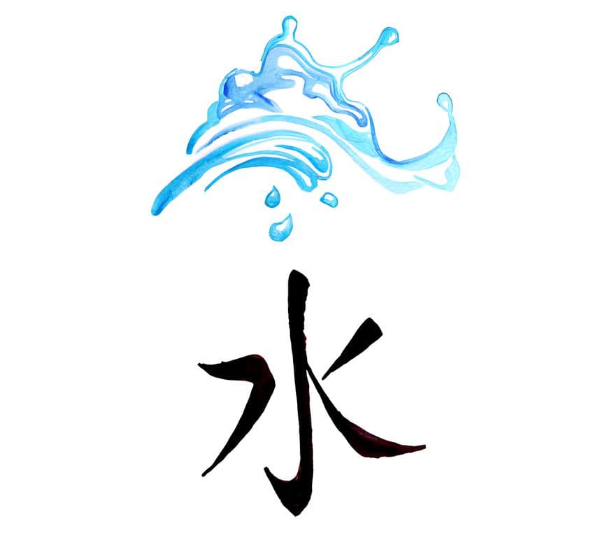 Chinese water ideogram.