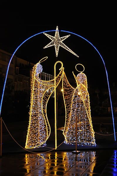 Christmas decorations in Braga.