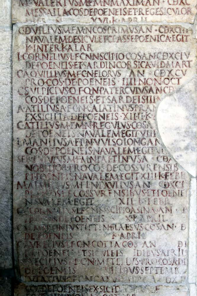 Fasti Consularii, Roman calendar.