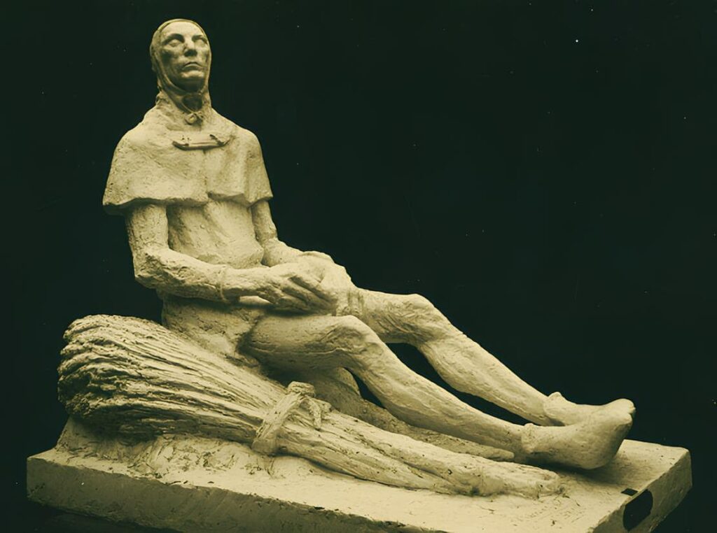 Guillaume Cale by the sculptor Victor Nicolas (plaster statue, 1934). Jacquerie