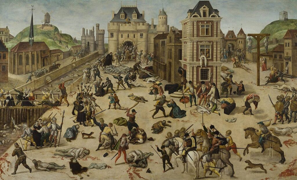 St. Bartholomew's Day massacre by François Dubois. French Wars of Religion