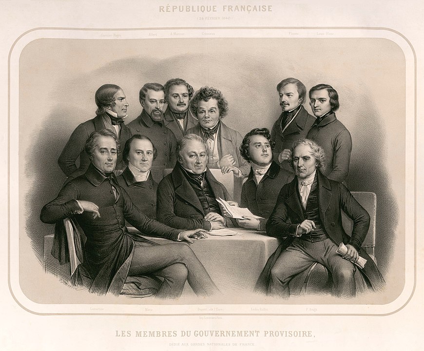 Members of the Provisional Government of 1848. French Second Republic