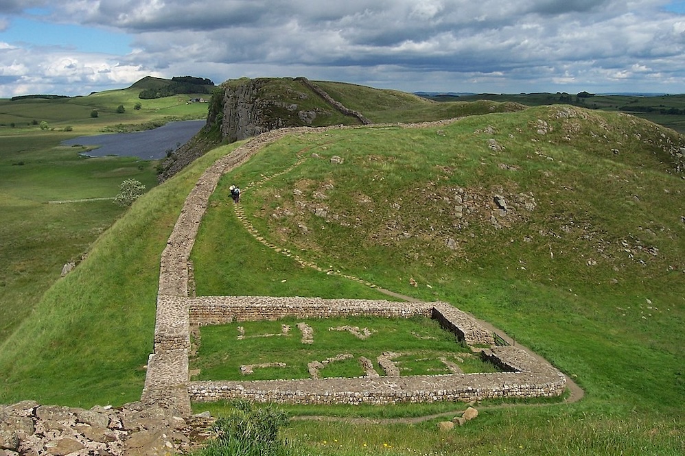 Hadrian's Wall, the Roman frontier fortification in northern England.