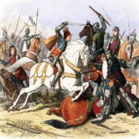 Richard III at the Battle of Bosworth wars of the roses