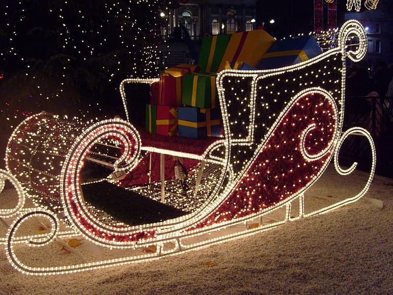 Santa's Sleigh, Part of a display in Glasgow.