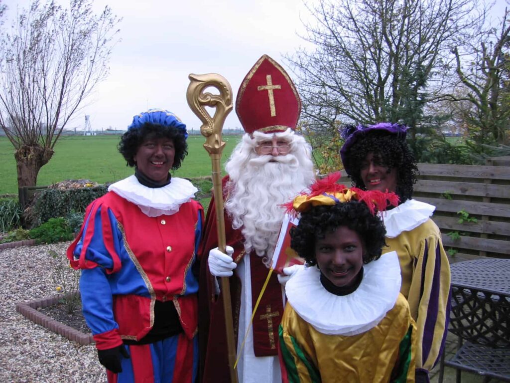 Sinterklaas and Zwarte Piets.