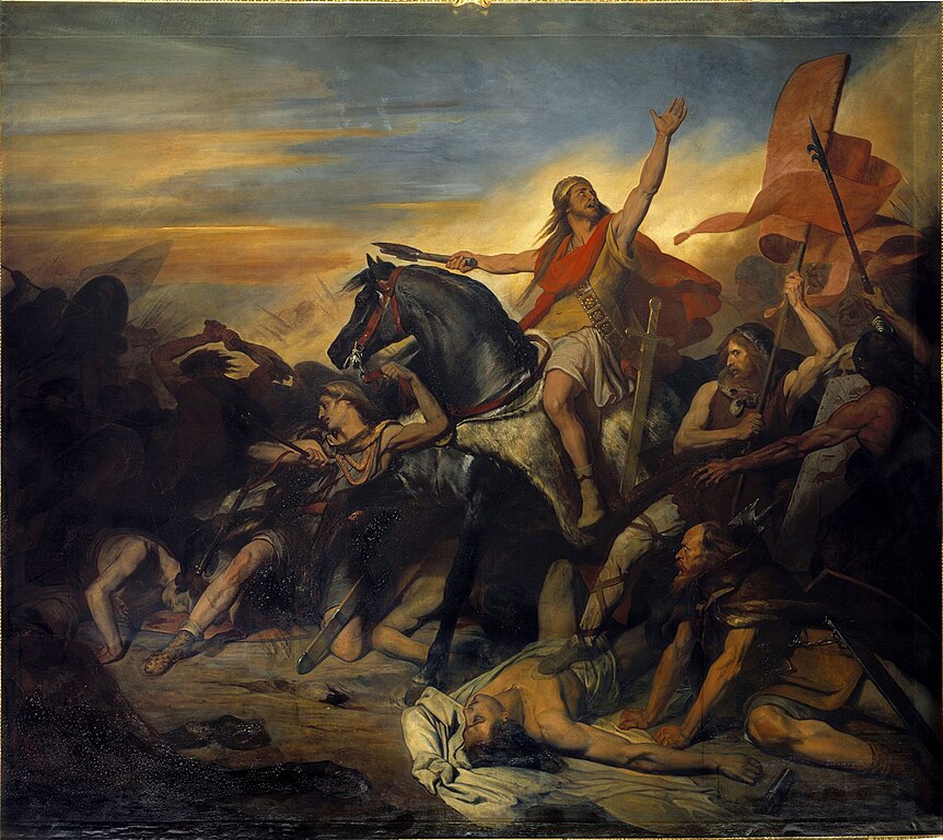 "The Battle of Tolbiac" by Ary Scheffer. Image: Galerie des Batailles.