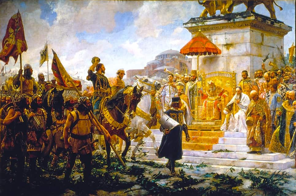 The Catalan Company led by Roger de Flor entering Constantinople by José Moreno Carbonero (1888).