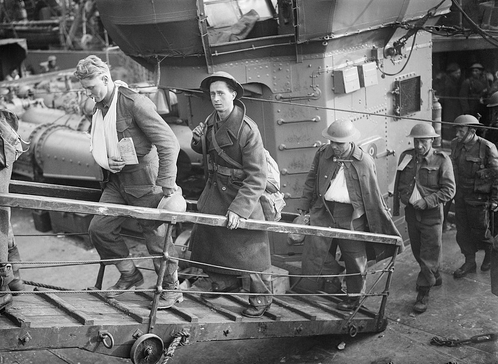 Troops evacuated from Dunkirk at Dover, 31 May 1940 Battle of Dunkirk