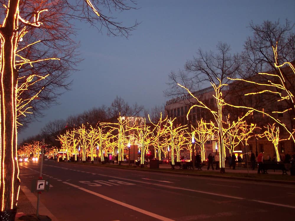 Christmas, Unter den Linden, Berlin.