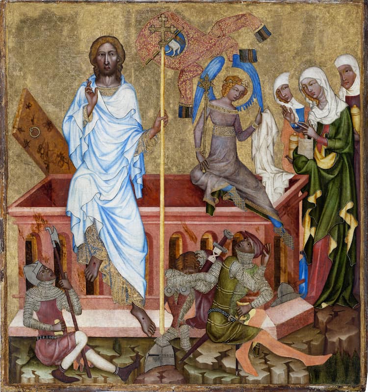 Hohenfurth Altarpiece - Resurrection of Jesus, National Gallery in Prague.