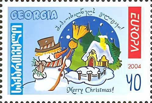 georgia christmas stamp