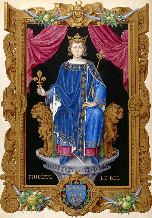 Philip IV the Fair from Recueil des rois de France, by Jean du Tillet, 1550