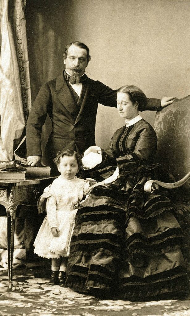 Emperor Napoleon III and Empress Eugénie with their son