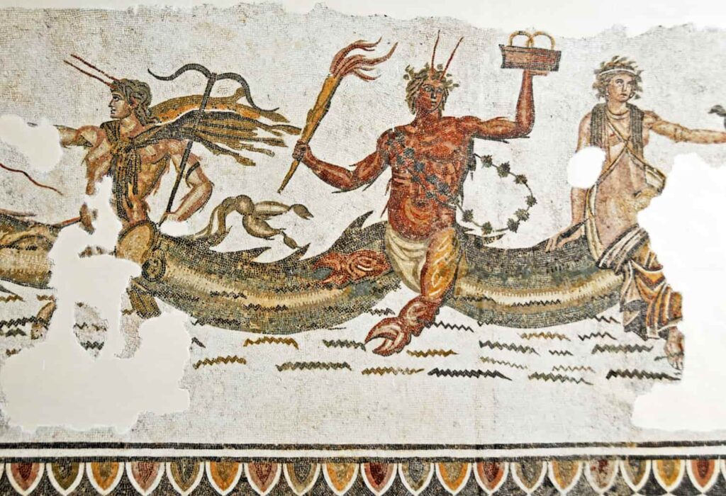 Phorcys (middle) and Ceto (right), and Triton or Thaumas