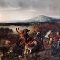 Roger I of Sicily at the Battle of Cerami (1063)